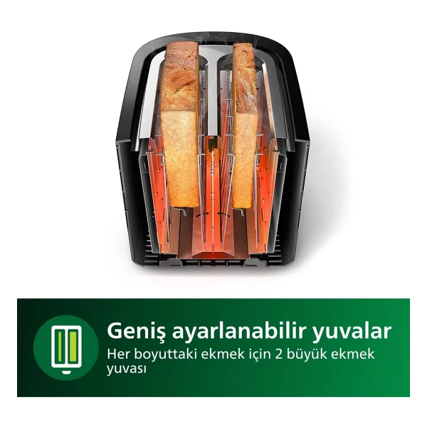 Philips Hd2581/90 Siyah Daily Collection Ekmek Kızartma Makinesi - Görsel 8
