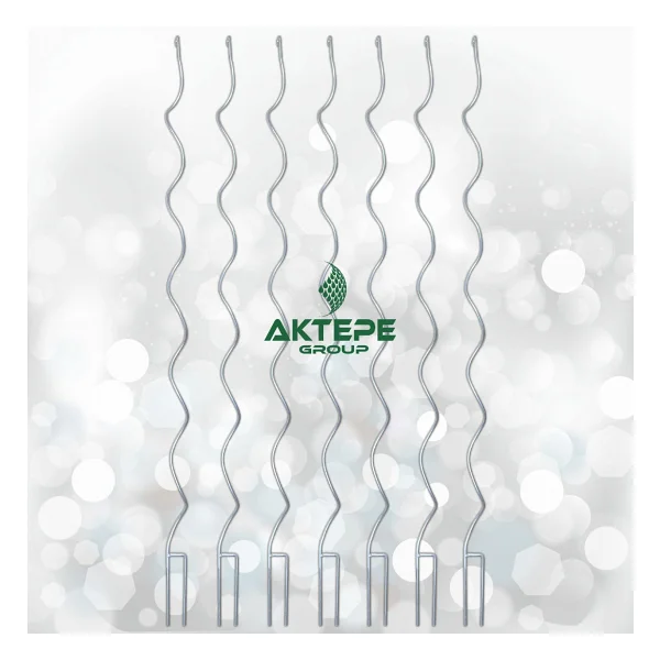 Aktepe Group 20 Adet 150 Cm Metal Spiral Bitki Destek Çubuğu Hobi Bahçesi Bitki Bağlama Teli Sebze Ve Çiçek Teli - Görsel 4