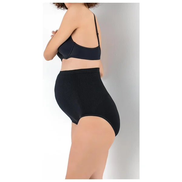 Kanz Yüksek Bel Çıtçıtlı Hamile Slip Siyah M-L - Görsel 2