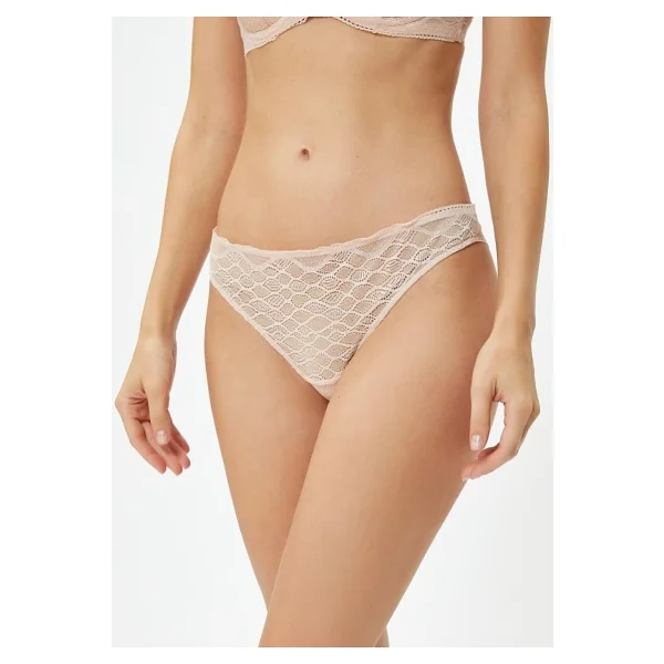 Koton Kadın Normal Bel Desenli Brazilian Külot, Pembe (258), XS - Görsel 4