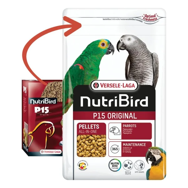 Versele Laga Nutribird P15 Original 1 Kg Pelet Papağan Yemi - Görsel 4