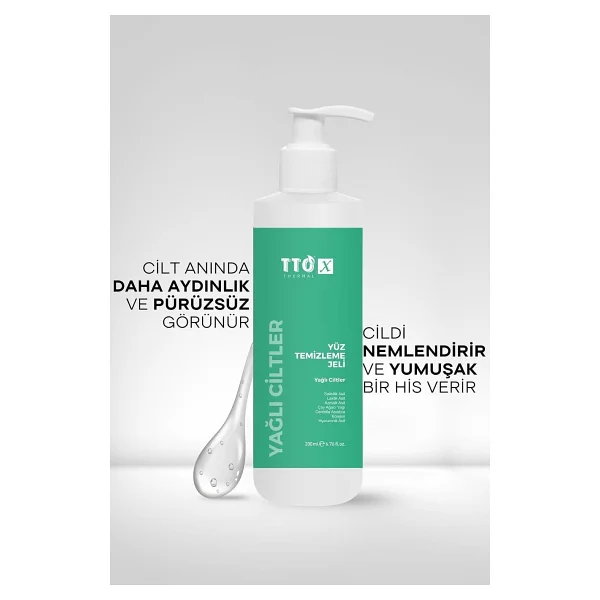 Tto X Yağlı Ciltler 200 Ml Yüz Temizleme Jeli - Görsel 4