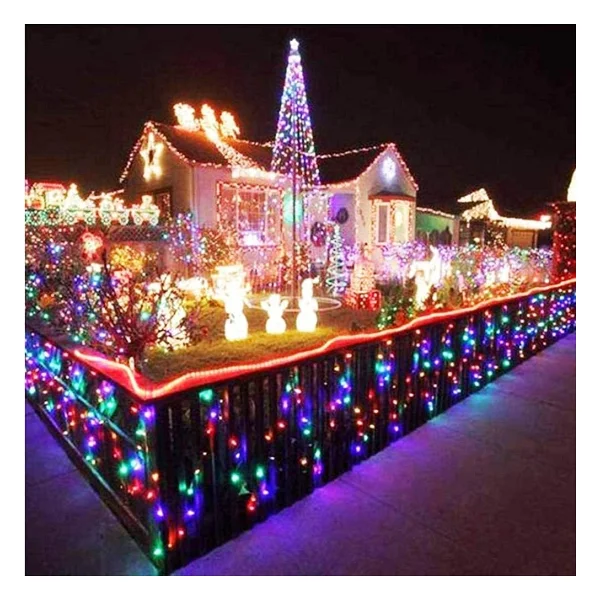 Robeve 10 Metre 100 Ledli Fişli LED Işık RGB Karışık Renk Yılbaşı LED Işık Dekor Lambası Yılbaşı Ağacı Işığı Organizasyon LED Işık Düğün Nişan Kına Organizasyon Işığı Yılbaşı LED Işığı - Görsel 3