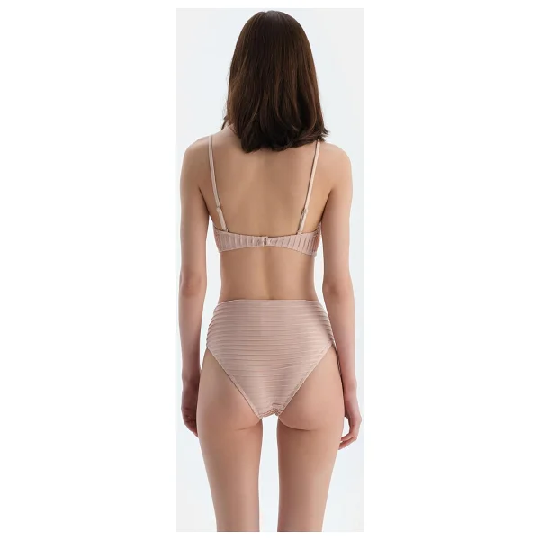 Dagi Kadın Straplez Bikini Üst, Örme, Ekru, 36 - Görsel 4