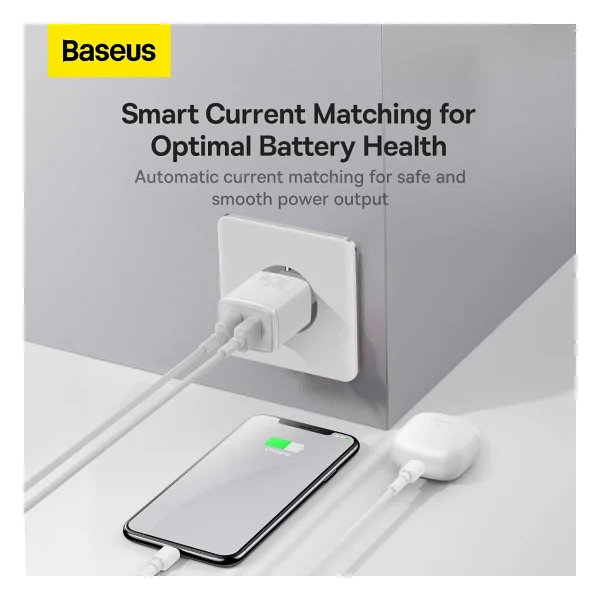 Baseus Compact 10.5 W Hızlı Şarj Adaptörü - Görsel 8