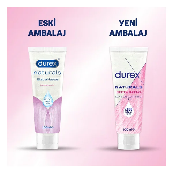 Durex Naturals Ekstra Hassas 100 Ml Su Bazlı Kayganlaştırıcı Jel - Görsel 2