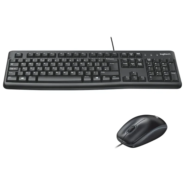 Logitech MK120 Türkçe Kablolu USB Standart Siyah Q Klavye+Mouse - Görsel 2