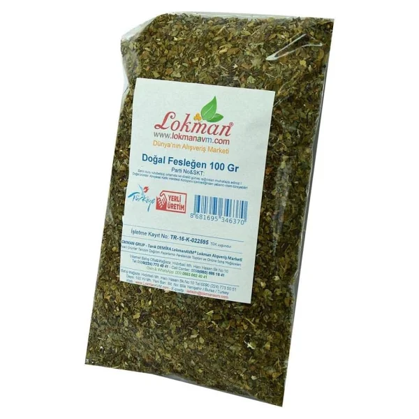 Lokmanavm Fesleğen Elenmiş Tozu Alınmış Doğal 100 Gr Paket - Görsel 4