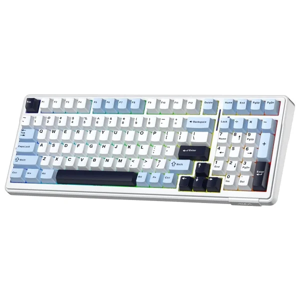 Aula F99 Lacivert RGB Graywood V3 Switch Kablolu/Kablosuz Mekanik Oyuncu Klavyesi - Görsel 2