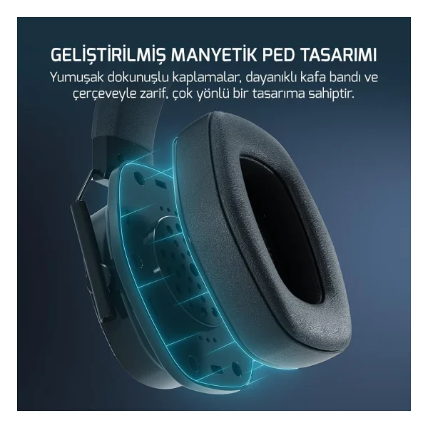 Gamepower Kai Titanium RGB 7.1 USB Kablolu Kulak Üstü Oyuncu Kulaklığı - Görsel 5