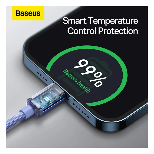 Baseus Crystal Shine 1.2 M Type-C To Lightning Hızlı Şarj Kablosu - Görsel 3