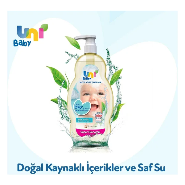 Uni Baby Saç Ve Vücut Şampuanı 900 Ml - Görsel 9