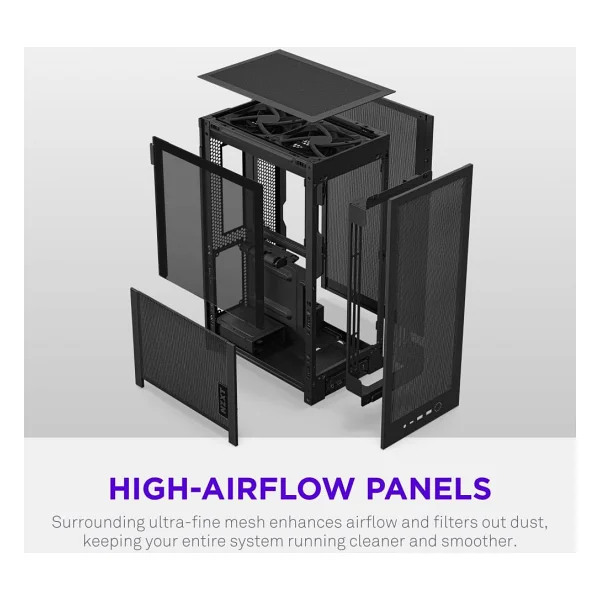 Nzxt H2 Flow Fanlı Mini Itx Oyuncu Kasası - Görsel 7