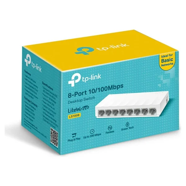 Tp-Link Ls1008 8 Port 10/100 Mbps Switch - Görsel 3