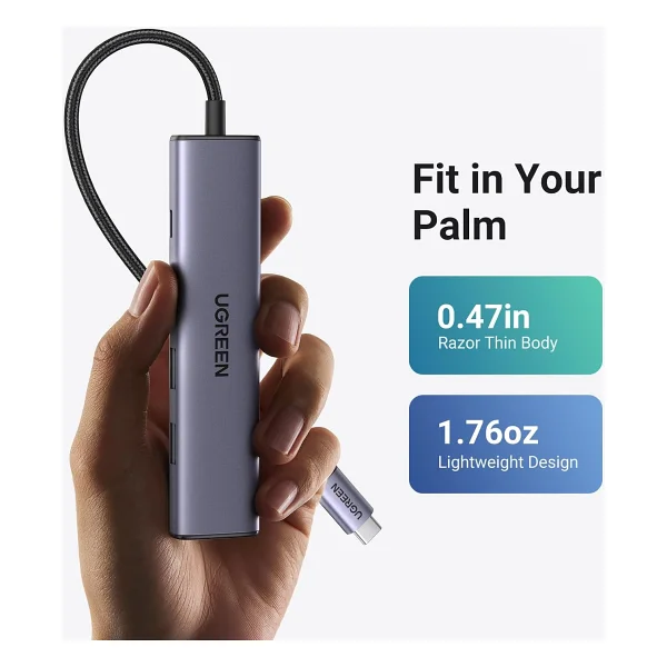 Ugreen USB C Hub, Pd 100w, 4K Hdmı, MacBook Pro/Air, iPad Pro/Air, Surface Pro/Go, Galaxy Tab, Galaxy S23/S22 Vb. İle Uyumlu USB A 3.0. - Görsel 6