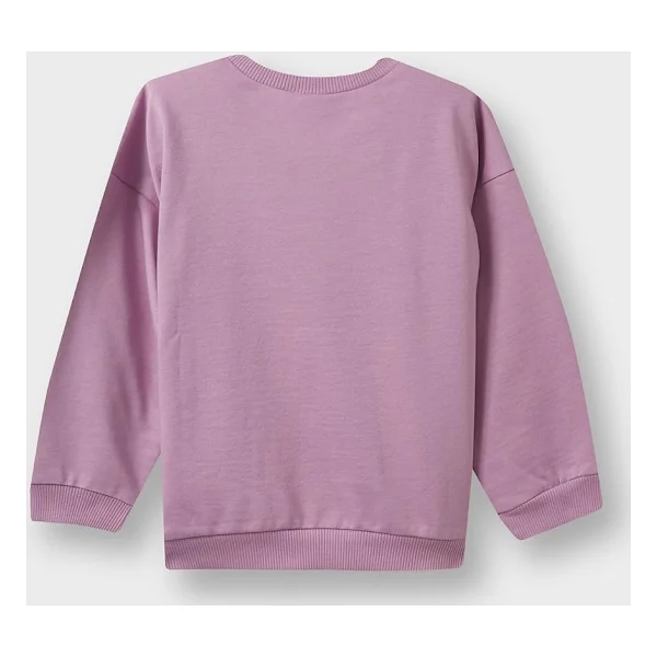 DeFacto Kız Bebek Bisiklet Yaka Baskılı İçi Yumuşak Tüylü Sweatshirt - Görsel 3