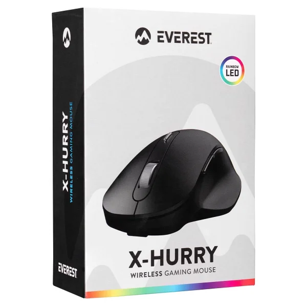 Everest X-Hurry Şarjlı Sessiz Optik Kablosuz Oyuncu Mouse - Görsel 8