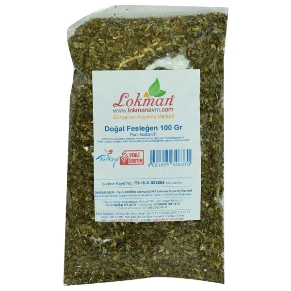 Lokmanavm Fesleğen Elenmiş Tozu Alınmış Doğal 100 Gr Paket - Görsel 2