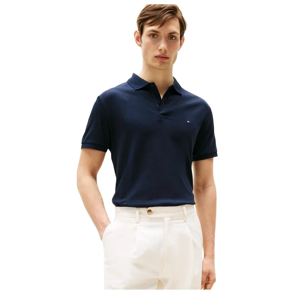 Tommy Hilfiger Liquid Cotton Essential Mw0mw35585 Kısa Kollu Polo Yaka Erkek Tişört - Görsel 10