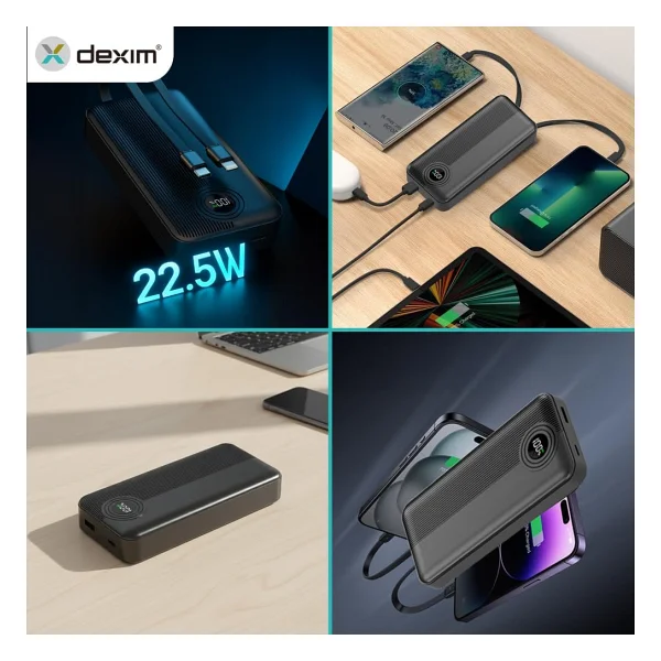 Dexim W4 DCA0068 20000 mAh Hızlı Şarj Powerbank - Görsel 5