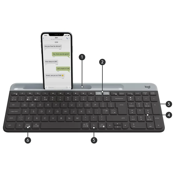 Logitech K580 Slim Q Kablosuz Klavye - Görsel 6