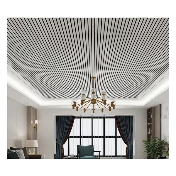 60cm X 280cm 1 Adet Kendinden Yapışkanlı Açık Gri Lambiri Desenli Duvar Paneli Kağıdı Yg006 - Görsel 10
