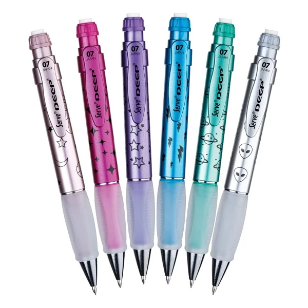 Serve Deep Uzay Temalı Metalik Pembe 0.7 Mm Uçlu Kalem - Görsel 3