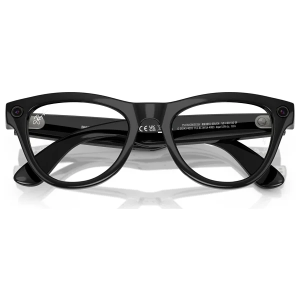 Ray-Ban Meta Skyler Rw4010 601/Ch Parlak Siyah-Ametist Akıllı Gözlük - Görsel 10