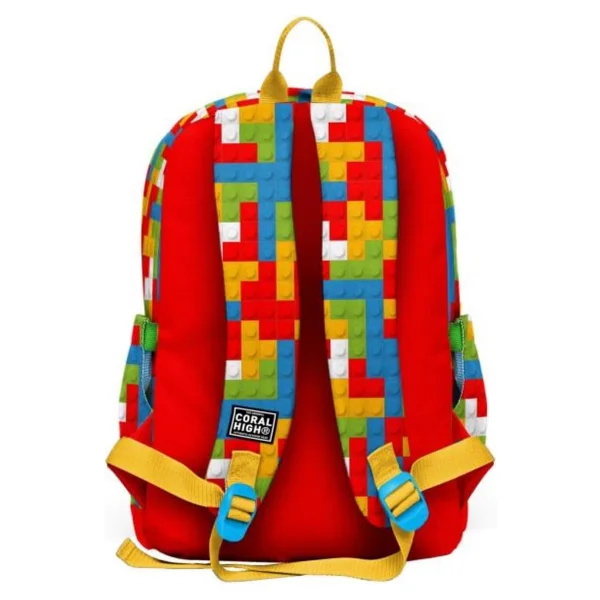Coral High 23775 Blok Desenli Okul Sırt Çantası - Görsel 4