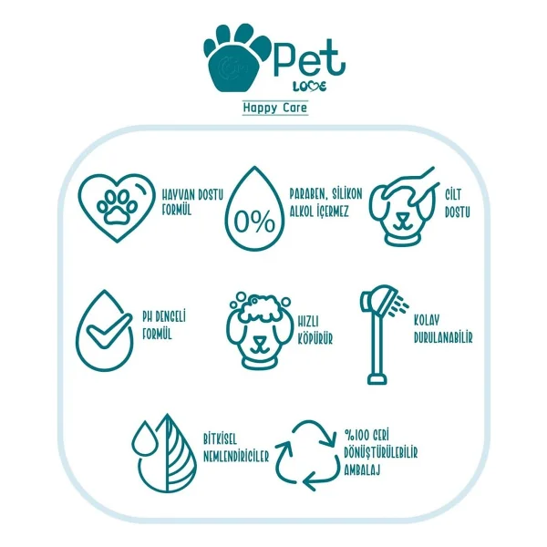 Pet Love Şampuan, Çilek, 500 Mililitre - Görsel 2