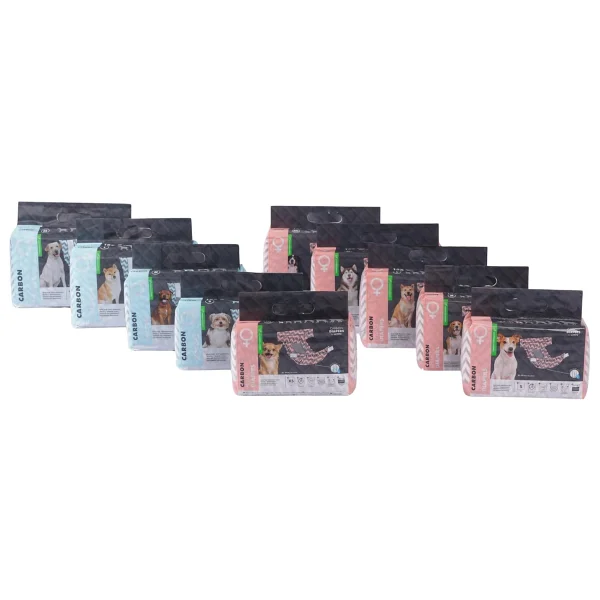 M-Pets Carbonlu Dıapers Erkek Köpekler İçin Külot (S) 18li - Görsel 10