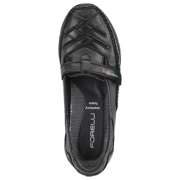 Forelli 29429-1 Elena Siyah Hakiki Deri Kadın Comfort Ayakkabı - Görsel 4