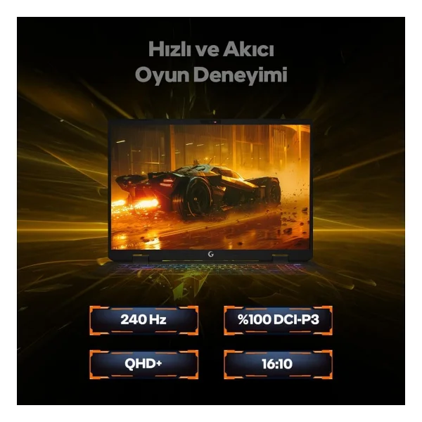 Game Garaj Slayer R9m3d XL-5070 C2 Ryzen 9 9955hx3d 32 GB 1 TB SSD Rtx5070 17" Wqxga Gaming Laptop - Görsel 5