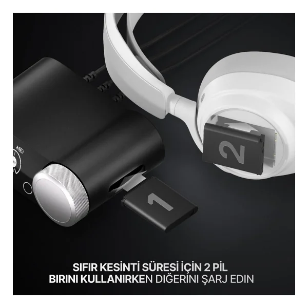 Steelseries Arctis Nova Pro Omni Beyaz 7.1 Type-C Kablolu/Kablosuz Kulak Üstü Oyuncu Kulaklığı - Görsel 6