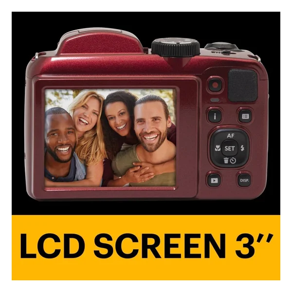 Kodak Pixpro Astro Zoom AZ255 Kırmızı Dijital Fotoğraf Makinesi - Görsel 5