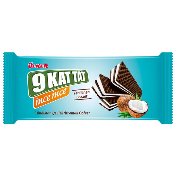 Ülker 9 Kat Tat İnce Çilekli Gofret 114 gr 16'lı - Görsel 3