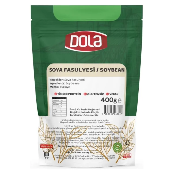 Dola Glutensiz Soya Fasulyesi 400 Gr - Görsel 2