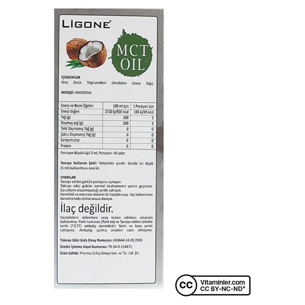 Ligone Mct Oil 200 Ml - Görsel 4