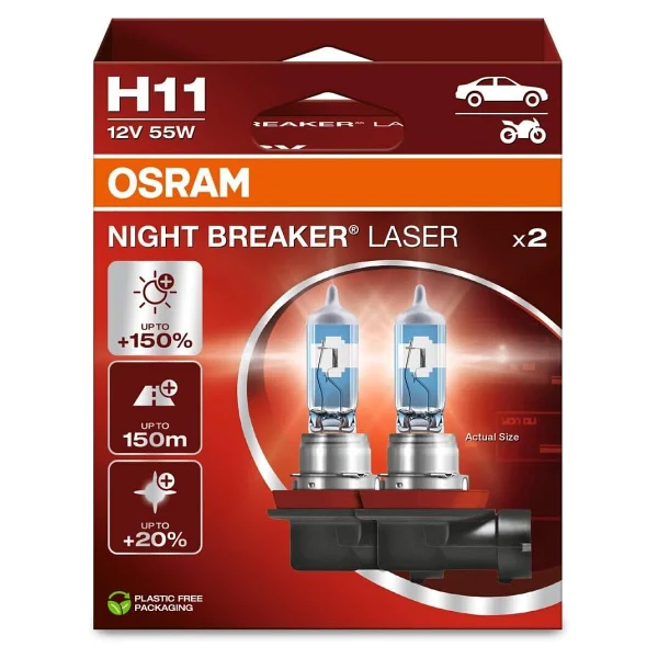 Osram Night Breaker Laser H11 64211nl 55 W 2'li Oto Ampul - Görsel 2