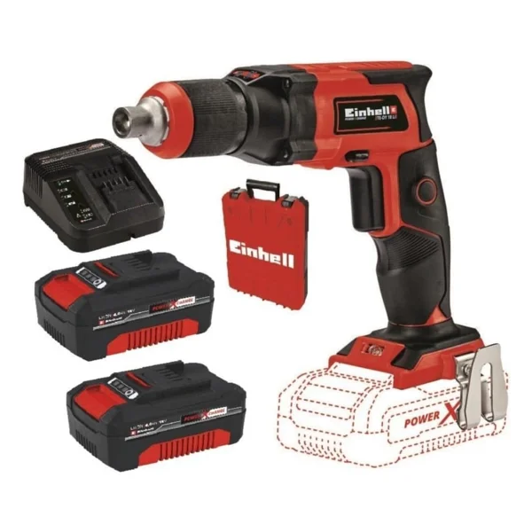 Einhell TE-DY 18V Akülü Alçıpan Vidalama + 2 x 4.0 Ah Starter Kit