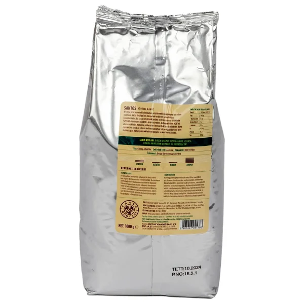 Kahve Dünyası Santos 1 Kg Kavrulmuş Çekirdek Kahve - Görsel 2