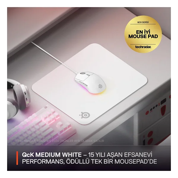 Steelseries Qck Beyaz Medium Oyuncu Mouse Pad - Görsel 2