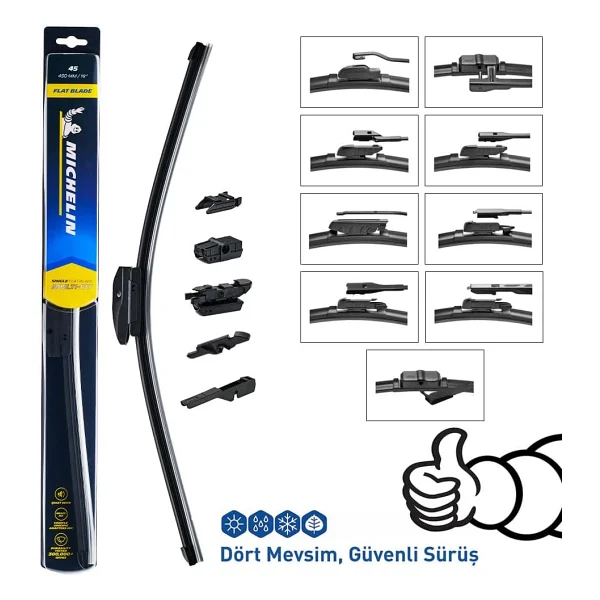 Michelin Multifit Mc33900 450 Mm Universal Muz Tipi Silecek - Görsel 4