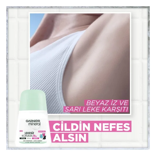Garnier Mineral Lekesiz Koruma Çiçeksi Koku 50 ml 2 Adet Kadın Roll-On - Görsel 3
