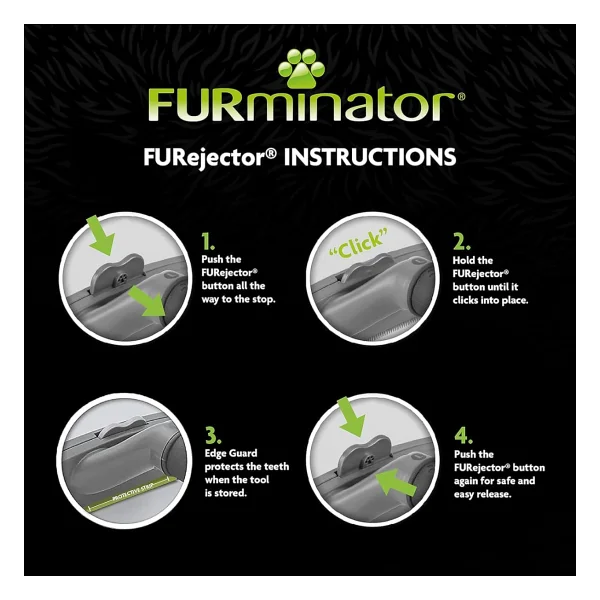 Furminator Short Hair Kısa Tüylü Köpekler İçin Temizlenebilir Tarak Small - KONG - Görsel 5