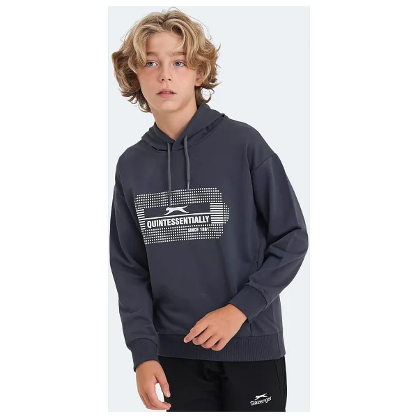 Slazenger Layo Kapüşonlu Çocuk Sweatshirt - Görsel 4