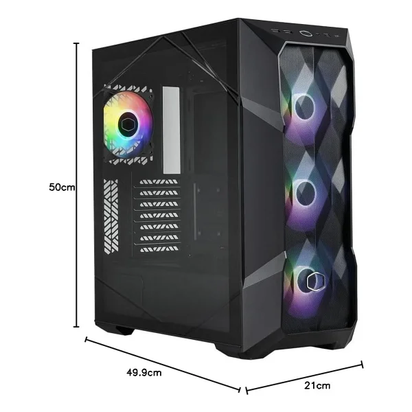 Cooler Master Masterbox Td500 V2 Td500v2-Kgnn85-Stu Argb Fanlı Siyah 850 W E-Atx Oyuncu Kasası - Görsel 2
