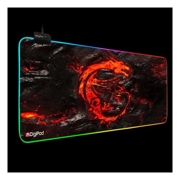 Digipod Rgb Oyuncu Mousepad Rgb 70 x 30 Gaming Oyuncu Mouse Pad Kaymaz Taban 4mm DRAGON - Görsel 5