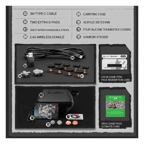 Gamesir G7 Pro Zenless Zone Zero Edition Kablolu/Kablosuz Oyun Kolu - Görsel 4