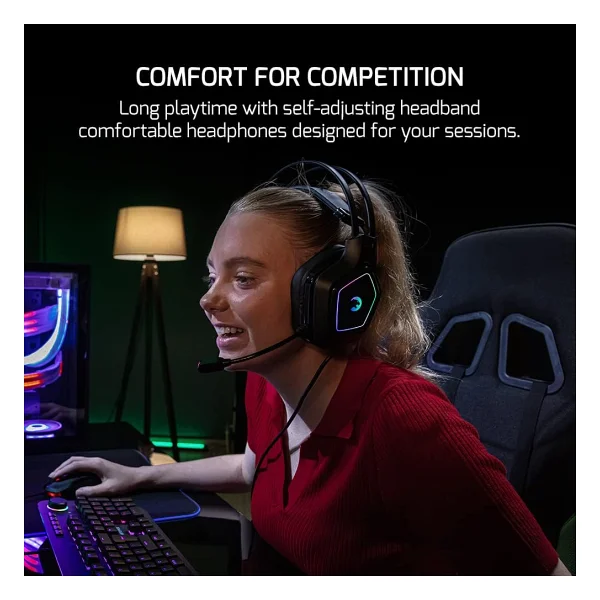 Gamepower Mihawk RGB 7.1 USB Kablolu Kulak Üstü Oyuncu Kulaklığı - Görsel 5
